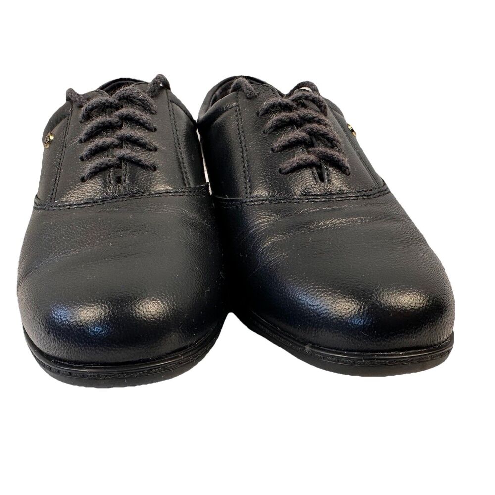 Easy Spirit Motion Walking Oxford Leather Anti-Gravity Lace-Up Navy Size 8N